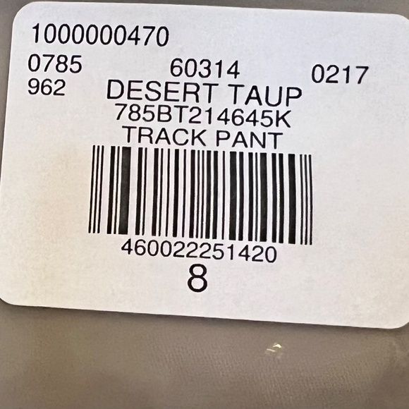 Fear Of God Essentials Kids Track Pants Desert Taupe Size M - Picture 10 of 10